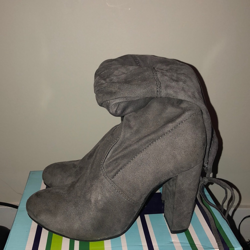 Suede over the knee boots